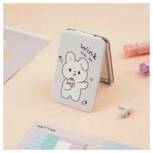 Mini Miroir de Poche Mignon – Motifs Kawaii aléatoires