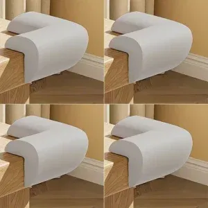 Lot de 4 Protèges-Coins Sécurité Bébé – Coins de Table en Mousse Épaisse - Gris