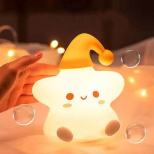 Veilleuse LED Tactile "Nuage Étoilé" – Compagnon lumineux pour des nuits féériques