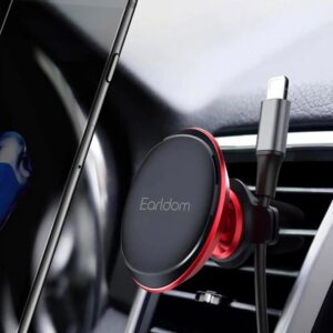 Support Téléphone Voiture Magnétique 360° – Fixation Grille d’Aération – Modèle Earldom EH38