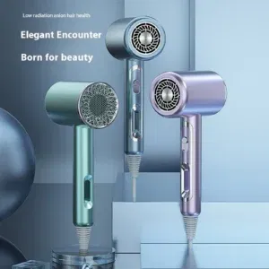 Sèche-Cheveux Professionnel 1600W – Léger, Puissant et Soin Beauté – Design Moderne - Vert