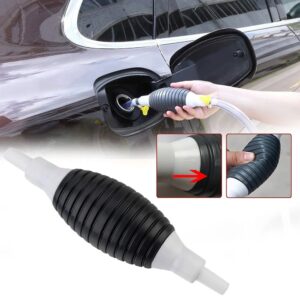 Pompe Manuelle d'Amorçage à Poire – Transfert de Carburant, Huile, Eau – avec Flèche de Sens et Vannes de Sécurité