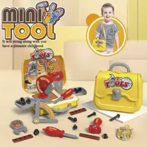 Mini Mallette à Outils pour Enfants – Kit de Bricolage Portable avec Accessoires
