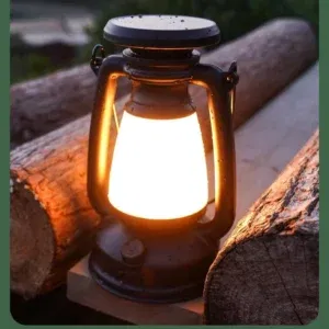 Lanterne Solaire LED – Autonome, Portable, Style Rétro