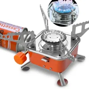 Réchaud à Gaz Portable Pliable – Ultra-Compact, Puissant 2.8KW - 16x6.5cm