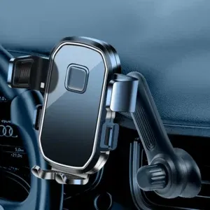 Support Téléphone Voiture L3T L-902D – Fixation Grille d'Aération, Verrouillage Automatique par Gravité