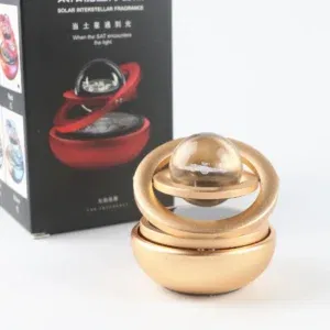 Diffuseur de Parfum Solaire Rotatif – Système Planétaire, Énergie Solaire 360° - Voiture & Bureau
