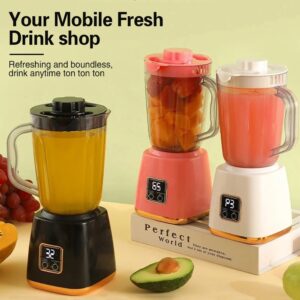 Blender Extracteur de Jus – 10 Lames Inox, Moteur Puissant, Écran Digital - H 23.5 cm